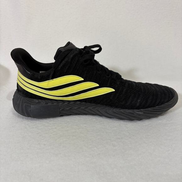 Adidas Sneakers Mens Size 14 Sobakov Black Semi Frozen Yellow Suede Shoes main image 4